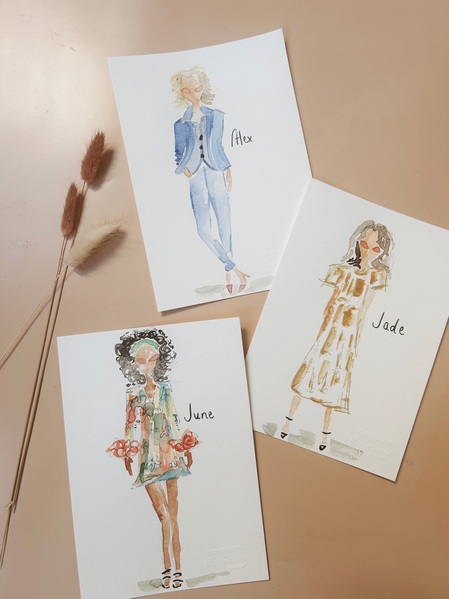 Fashion illustration personalized
